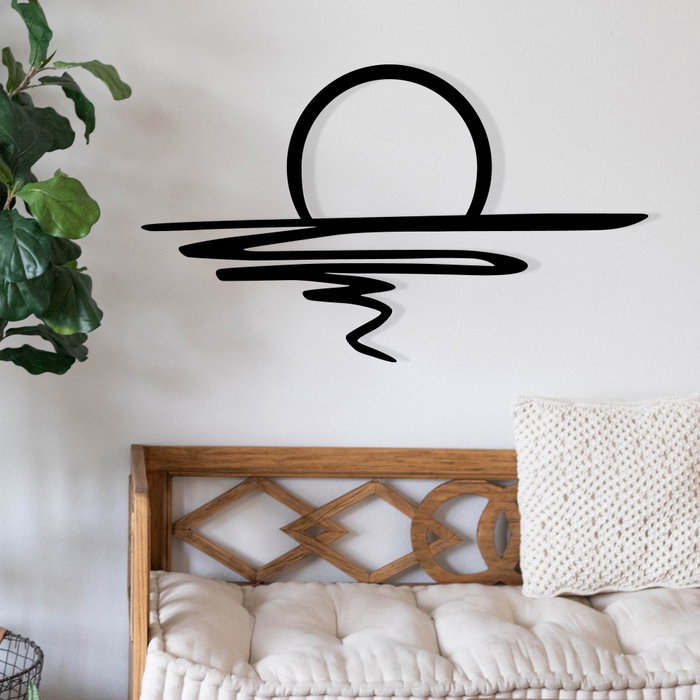 Wallity Sparkle Escultura de Pared de Metal Negra